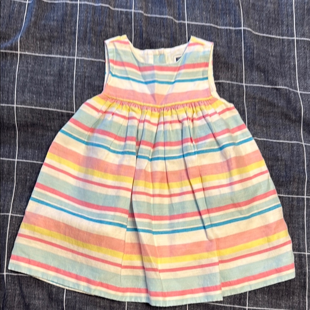 Janie and Jack Summer Dress Multi Stripe Size 18-24 Months
